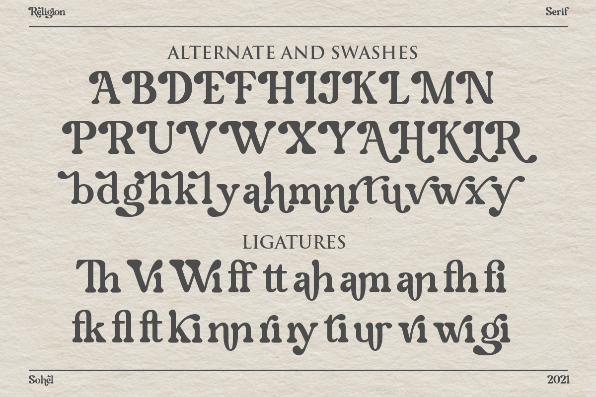 Religion – Modern Serif, a Serif Font by Sohel Studio (Photo 14 of 17)