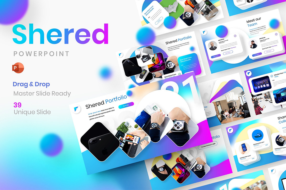 Shared – Business PowerPoint Templat, a Presentation Template by Dens Creative Studio (Photo 1 of 6)