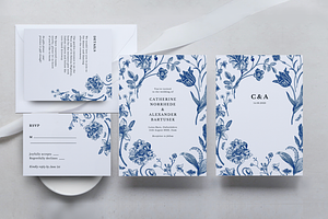 Editable Floral Wedding Invitation, an Invitation Template by ForeverPrint