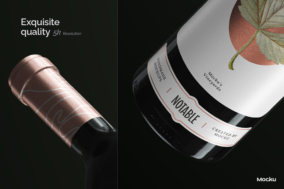 The wine creator - Bordeaux bottle, a Product Mockup by Mocku (Photo 6 of 14)