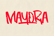 MAYORA Rough Brush Font, a Handwritten Font by NTC Graphic (Thumbnail 1 of 8)