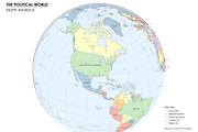 Globe Political Map - Bundle, an Education Illustration by Cartorical (Thumbnail 6 of 8)