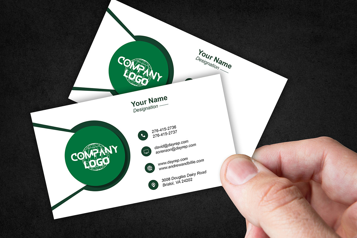 Freelancer Business Card Template PSD preview 5