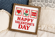 Faux Crochet Happy Valentine's Day, an Illustration by Libby Wishes (Thumbnail 3 of 6)