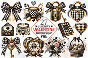Luxury Valentine Sublimation Clipart, an Illustration by RobertsArt (Thumbnail 1 of 7)