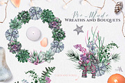 Watercolor Scandinavian Succulents, an Illustration by Fluffy Unicorn (Thumbnail 4 of 11)