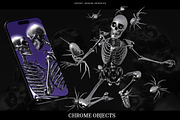 Very Scary - 3D Chrome Objects, a Graphic by saintricchi (Thumbnail 2 of 8)