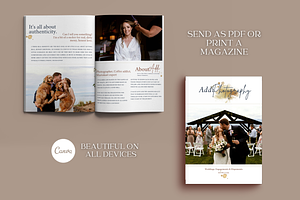 Canva Wedding Photography Magazine