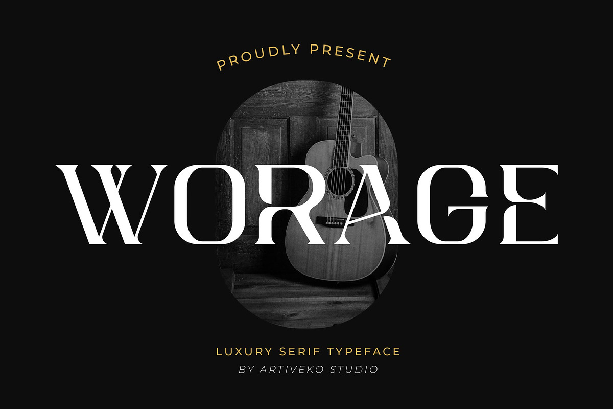 Worage Luxury Serif, a Serif Font by Artiveko (Photo 1 of 10)