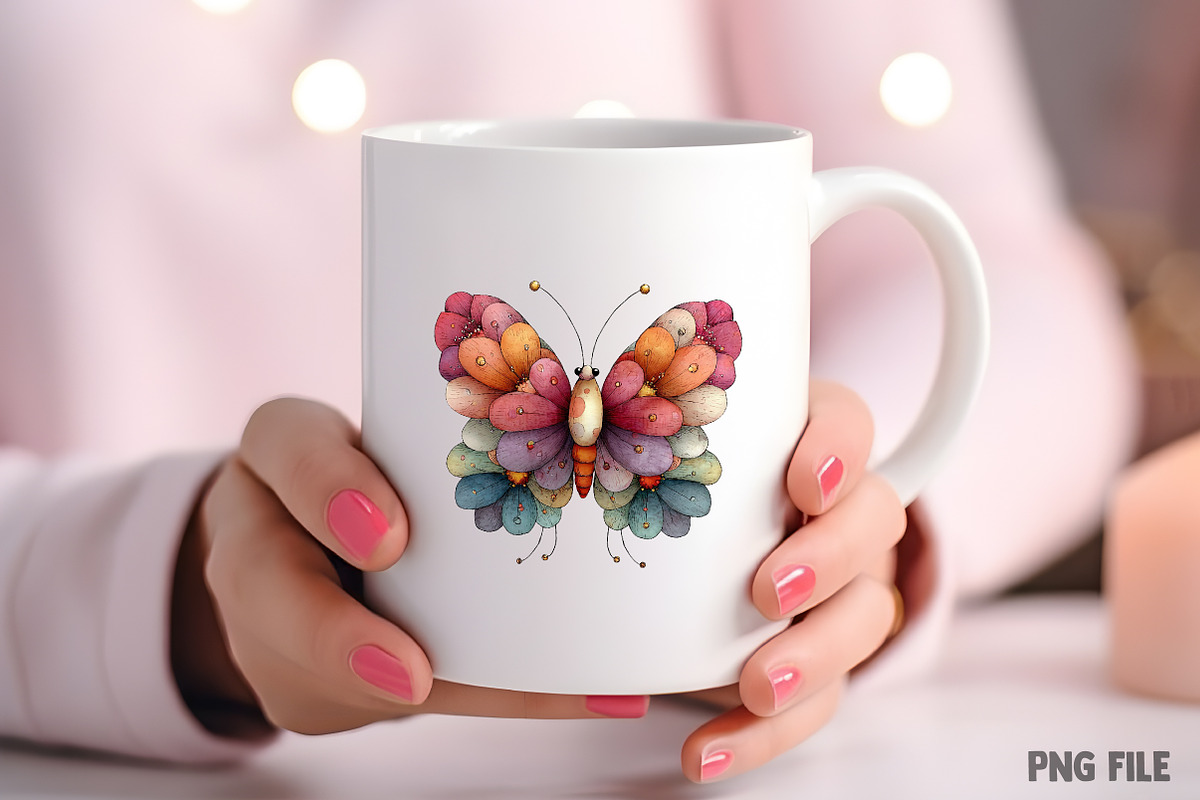 Whimsical Spring Butterfly Clipart, an Illustration by Craft Nest (Photo 8 of 11)