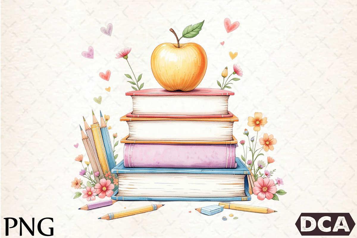 Fotos Livros Clipart, an Illustration by DreamCafeArt (Photo 1 of 7)