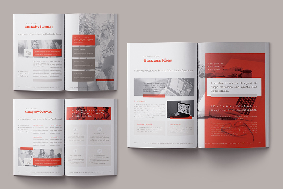 Business Plan Template, a Brochure Template by Designsoul14 (Photo 7 of 14)