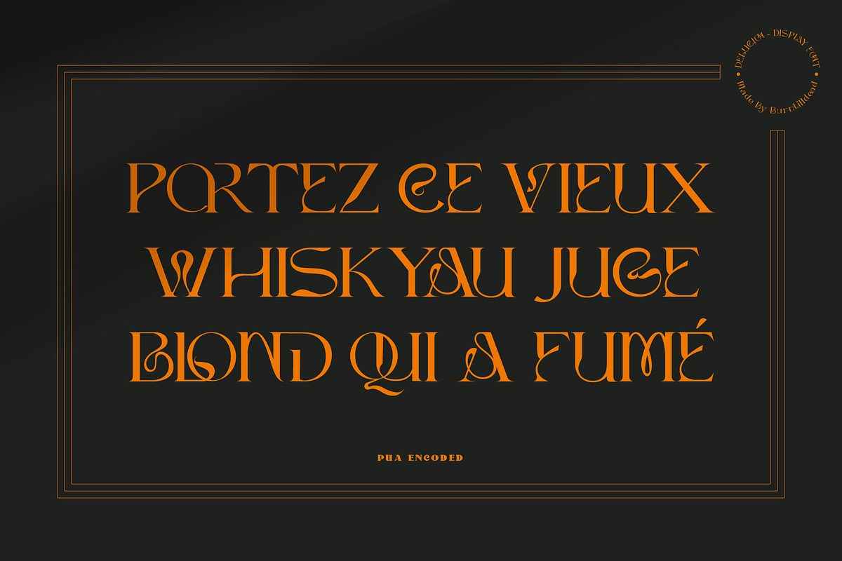 Dellucion, a Serif Font by Burntilldead (Photo 2 of 13)