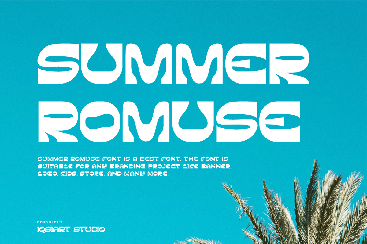 Summer Romuse Font, a Sans Serif Font by Iqsiart Studio (Photo 6 of 7)