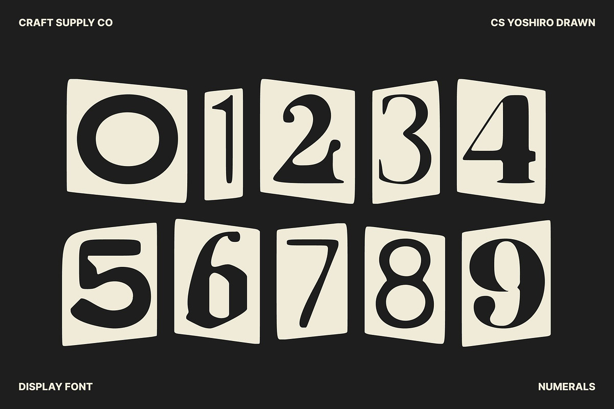 CS Yoshiro Drawn, a Sans Serif Font by Craft Supply Co. (Photo 6 of 8)