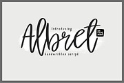Albret Handwritten Script, a Script Font by Mr.Typeman (Thumbnail 1 of 9)