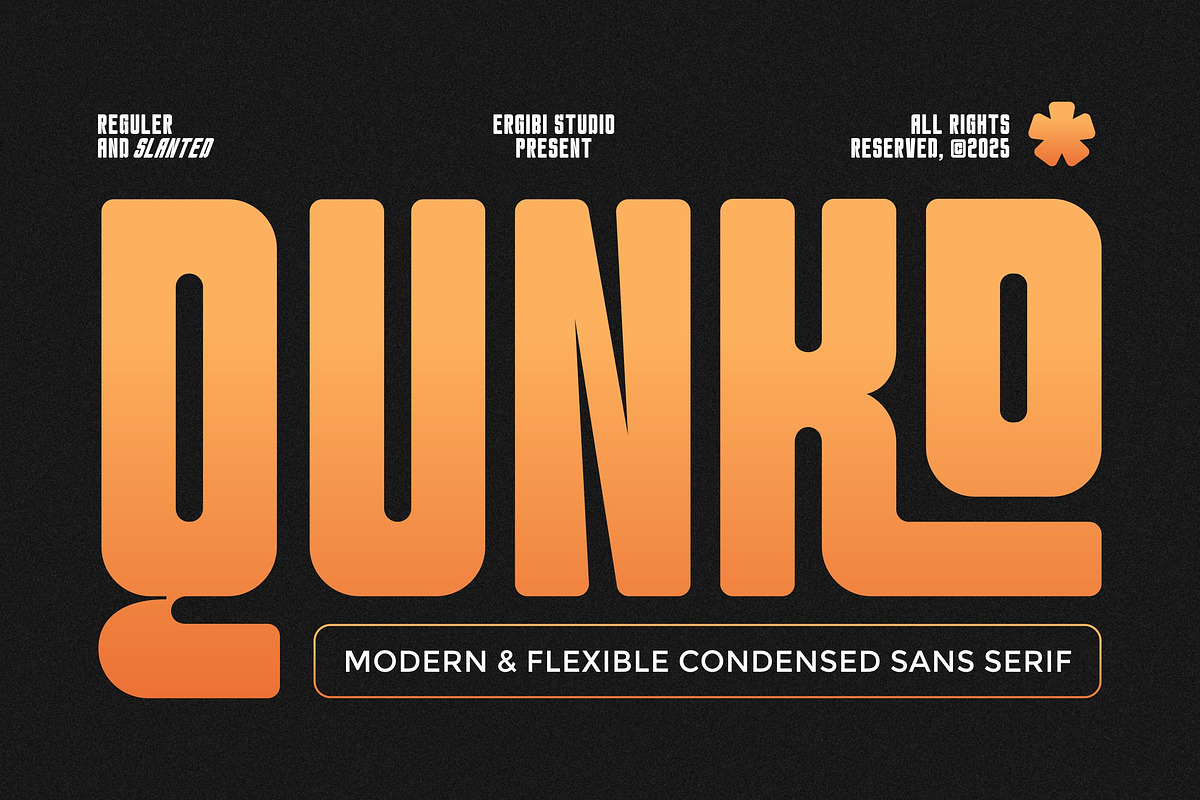 Qunko - Condensed Sans, a Sans Serif Font by ErgibiStudio (Photo 1 of 11)