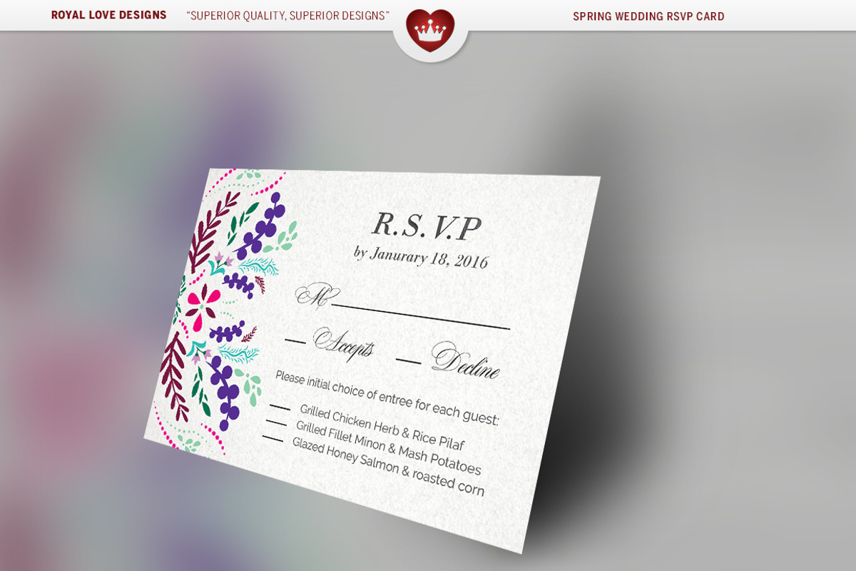 Spring Wedding Suite, a Stationery Template by Royallove (Photo 3 of 7)
