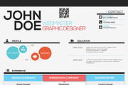 Simple Creative Resume, a Stationery Template by CREATIVE DUDE (Thumbnail 4 of 6)