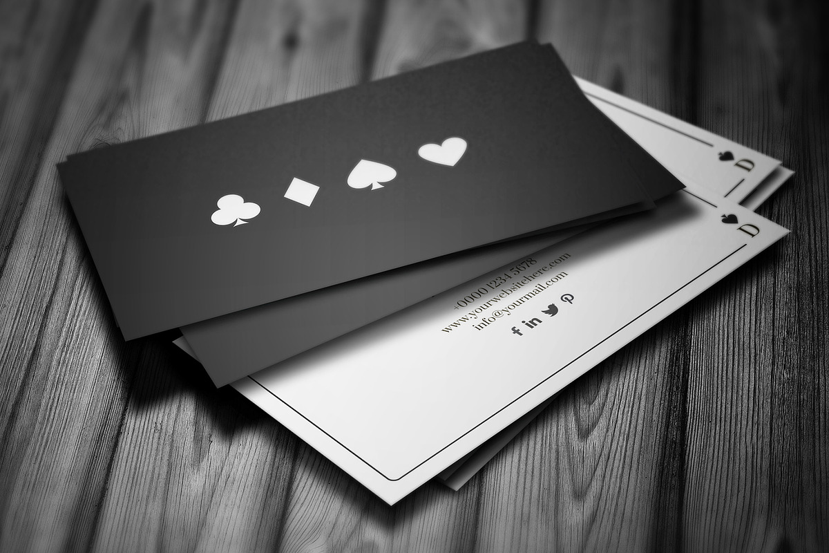 Casino & Poker Style Business Card, a Business Card Template by Saman Osama (Photo 2 of 6)