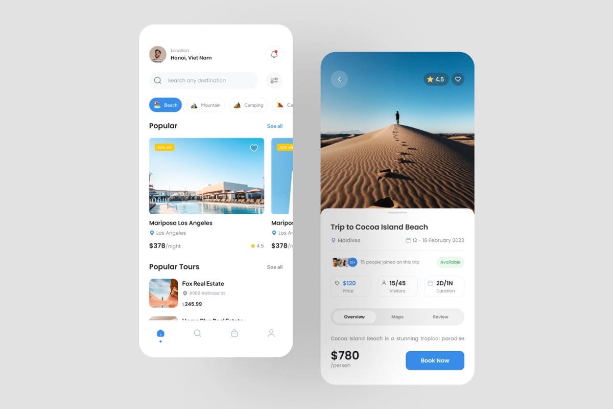 My Trip - Travel App UI Kit, an UI Kit Template by iDoodle Studio (Photo 4 of 4)