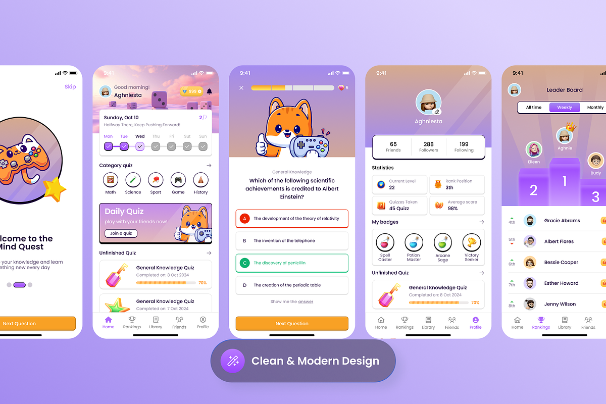 Mind Quest - Quiz Game App, an App Template by SLAB! Design (Photo 4 of 4)