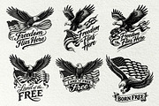 Independence Day Eagle Graphics, an Animal Illustration by DENIDigitalArtSudio (Thumbnail 5 of 7)