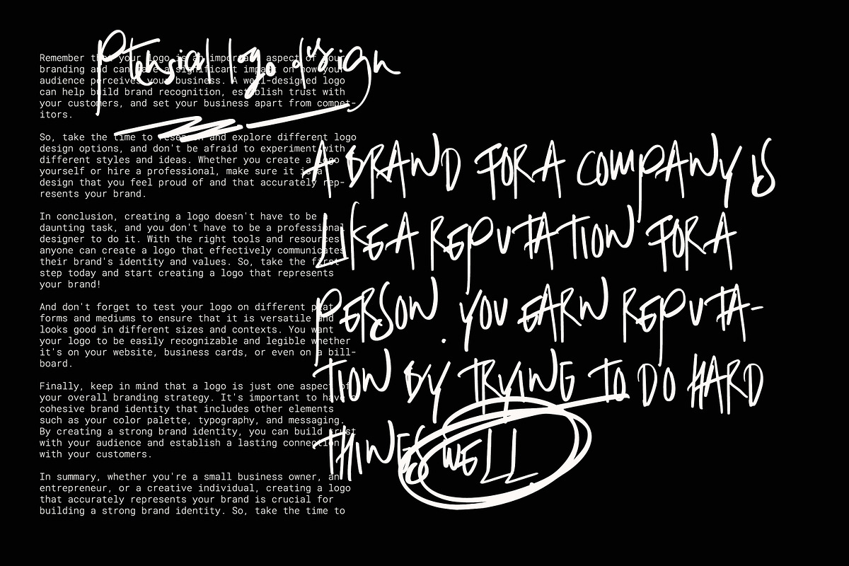 Stolen Hand - The Experimental Font, a Handwritten Font by Graphicfresh (Photo 3 of 7)