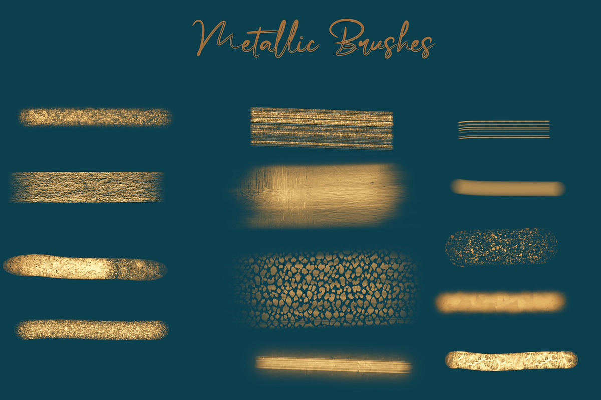 Glitter & Metallic Procreate Brush, a Brush Add-On by KJP Designs (Photo 7 of 12)