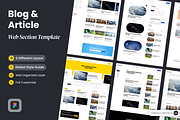 Blog & Article Section, a Websites & App Template by SLAB! Design (Thumbnail 1 of 3)