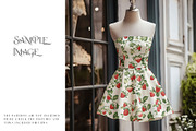 Women's Strapless Mini Dress Mockups, a Product Mockup by mock-ups (Thumbnail 11 of 17)