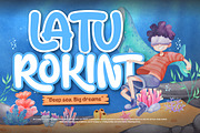 Olas Monto - Cartoon Display Font, a Handwritten Font by twinstd (Thumbnail 8 of 9)