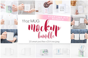 11oz Ceramic Mug Starting Kit Bundle