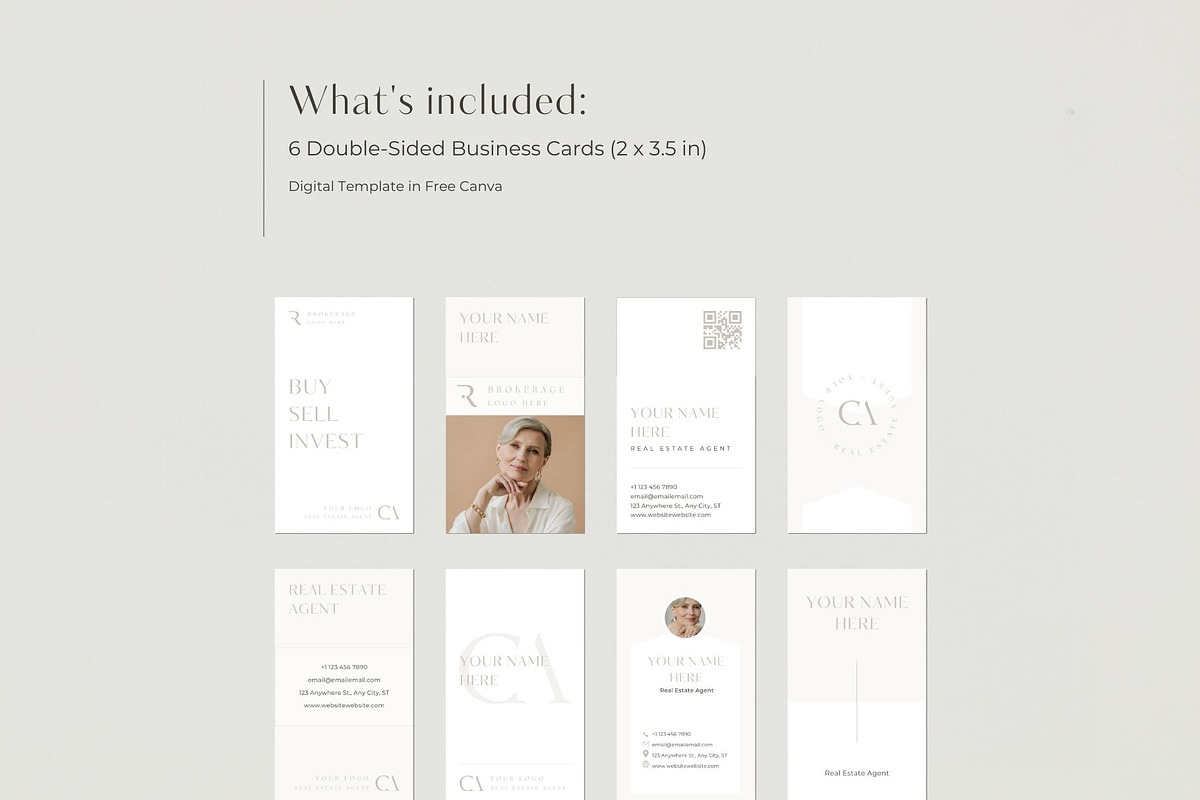 Real Estate Business Cards BUNDLE, a Branding & Logo Template by EstateElements (Photo 2 of 10)