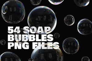 3D Soap Bubbles And Letters Set