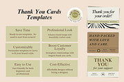 Chic Thank You Cards Templates, a Card Template by Hell Yeah Designs (Thumbnail 4 of 6)