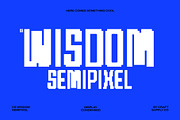 CS Wisdom Semipixel, a Sans Serif Font by Craft Supply Co. (Thumbnail 1 of 8)