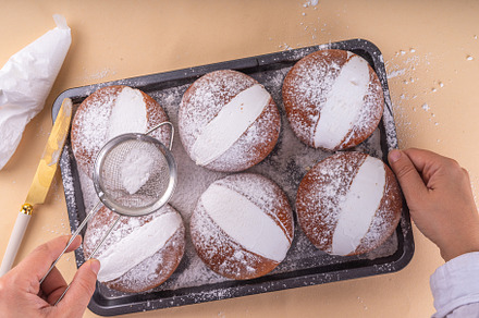 Homemade italian sweet Maritozzi buns, a Food & Drink Photo by Rimma