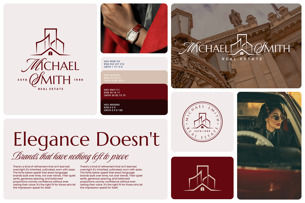 Old Money Real Estate Logo Bundle, a Branding & Logo Template by Headfonts (Photo 7 of 14)