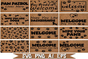 Dogs Doormat SVG PNG Bundle, a Graphic by EllaMaiyaali (Thumbnail 2 of 8)