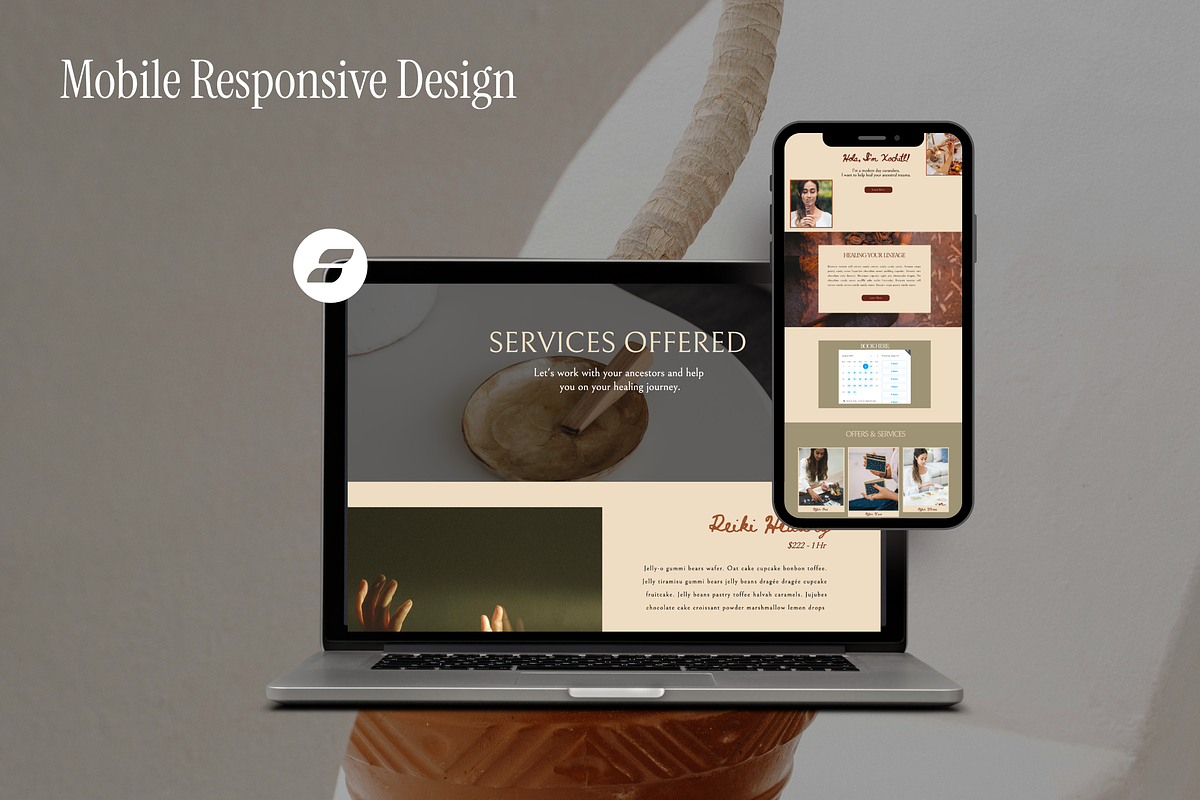 Wellness Coach Showit Template, a Templates & Theme by La Luna Collective Design (Photo 2 of 4)