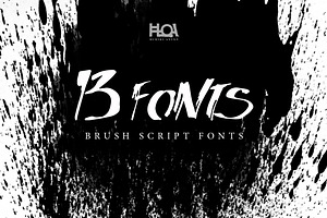 13 BRUSH SCRIPT FONTS