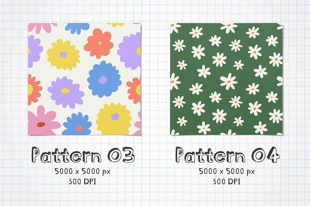 Soft Florals: Graphics + Patterns, a Pattern Graphic by Dedraw Studio (Photo 3 of 21)