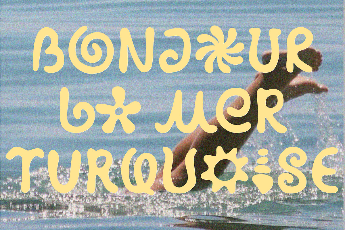 Retro Coastal Symbol Hand-drawn Font, a Handwritten Font by Ayya Studio (Photo 6 of 18)