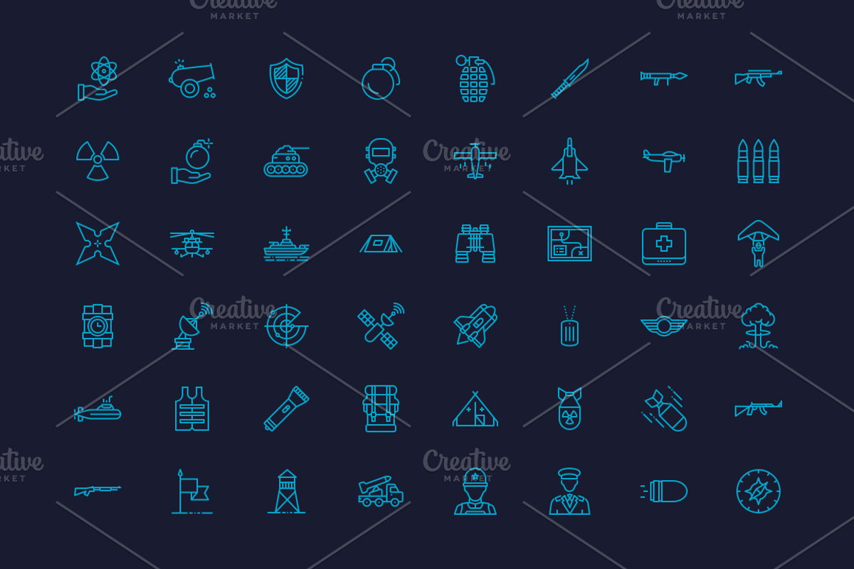 Military, Law & Order Icons, an Icon by Amogh Design (Photo 2 of 7)