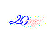 20 years! - Birthday lettering, a Graphic by Guillaume Laserson (Thumbnail 3 of 3)