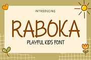 RABOKA | Playful Display, a Sans Serif Font by twinstd (Thumbnail 1 of 10)