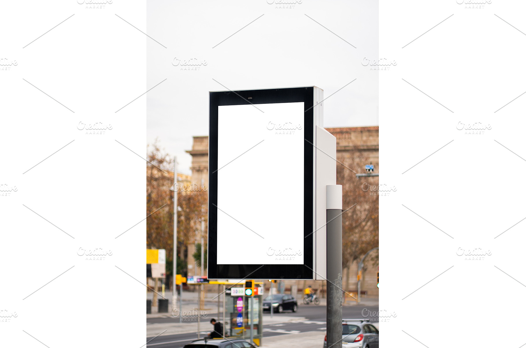 Blank vertical digital street screen, a Business Photo by volodymyrshtun13795