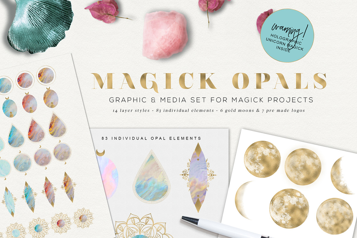 Magick Opals - graphic set, an Object Graphic by Isabelle Salem (Photo 1 of 5)