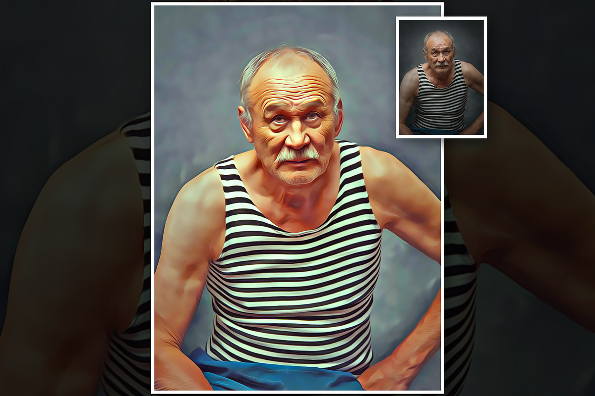 Real Life Oil Painting, an Action Add-On by U_Design (Photo 2 of 9)